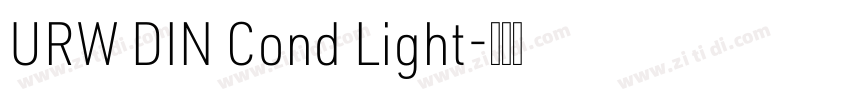 URW DIN Cond Light字体转换